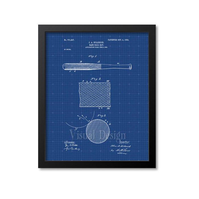 Baseball Bat Patent Print