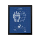 Baseball Catcher Mask Patent Print