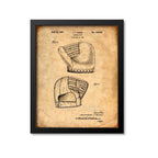 Baseball Glove Patent Print