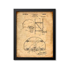 Basketball Goal Patent Print