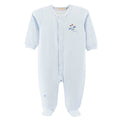BCC Sky Adventure Footie W/ Piping Trim-Lt. Blue