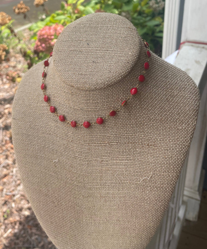 Beaded choker