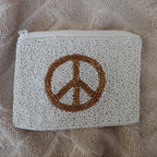 Peace Sign (Gold): White Background