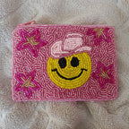 Smiley Face Cowboy: Pink Background