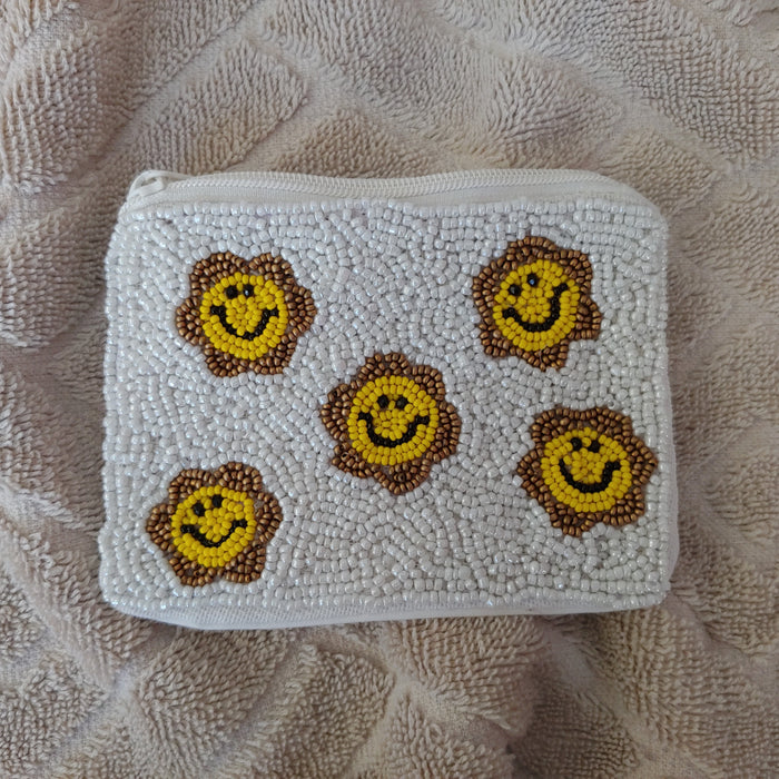 Smiley Faces (Yellow & Gold): White Background