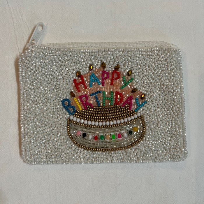 "Happy Birthday" Cake: White Background
