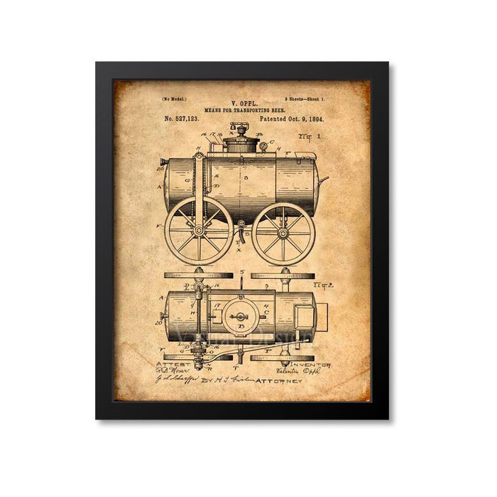 Beer Patent Print