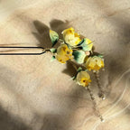Begonia Flower Bespoke Hairpin - Silk Hairpin(Ronghua)