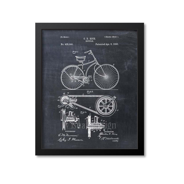 Bicycle Patent Print