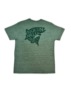 Bighorn Angler Logo T Shirt - Green Trout Sketch