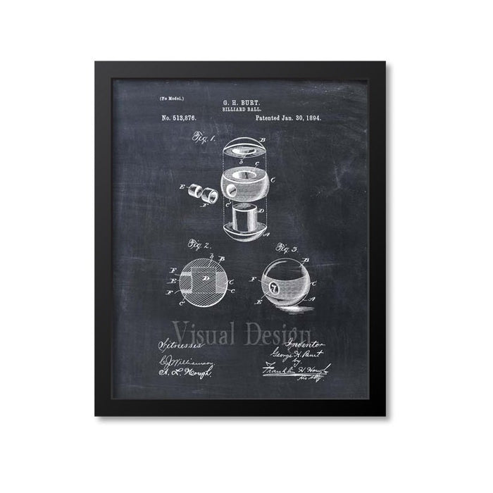 Billiard Ball Patent Print