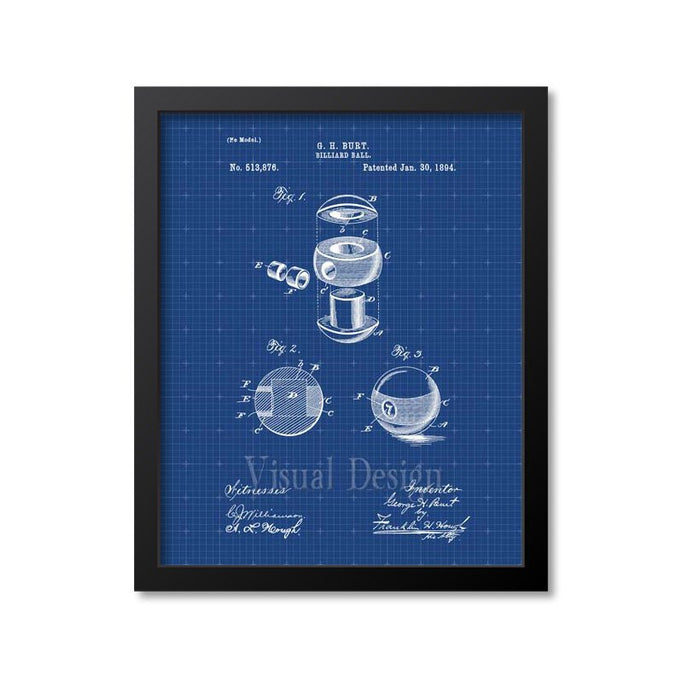 Billiard Ball Patent Print