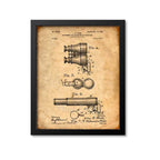Binoculars Patent Print