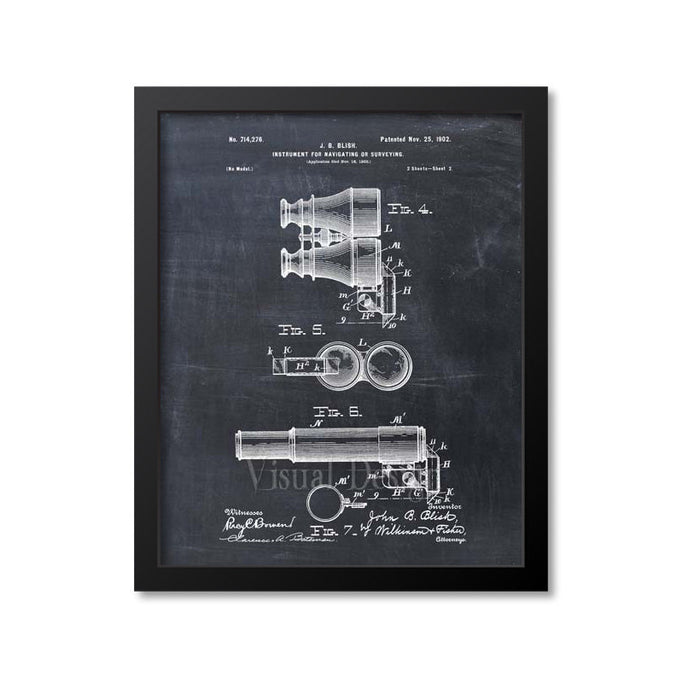 Binoculars Patent Print