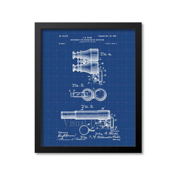 Binoculars Patent Print