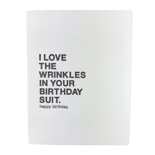 Birthday Suit Card - Domestic Domestic