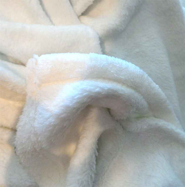 'Black and White Bubbles' Modern Fleece Blanket — styled photo