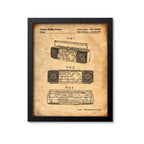 Boombox Patent Print