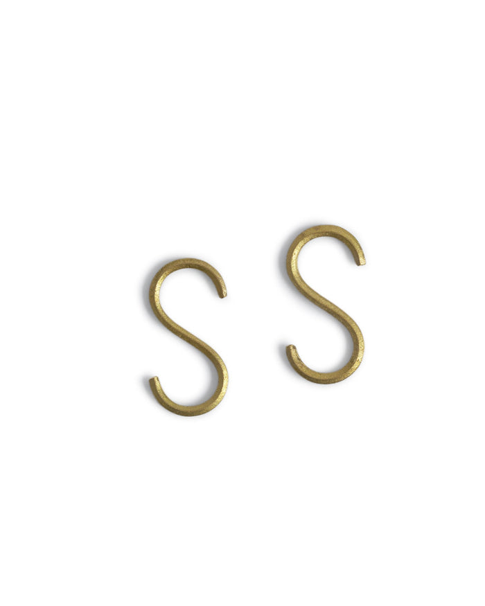 Brass S-Shaped Hooks