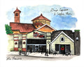 Day's Espresso & Coffee Bar Watercolor Print by Bri Bowers