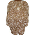 Brown Floral Ribbed Bamboo Multi-Use Cover