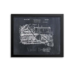 Bulldozer Patent Print
