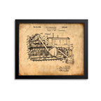Bulldozer Patent Print