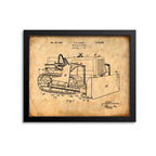 Bulldozer Patent Print