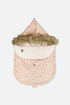 Bunting Bag For Car Seats & Strollers Pink Animal Print-0