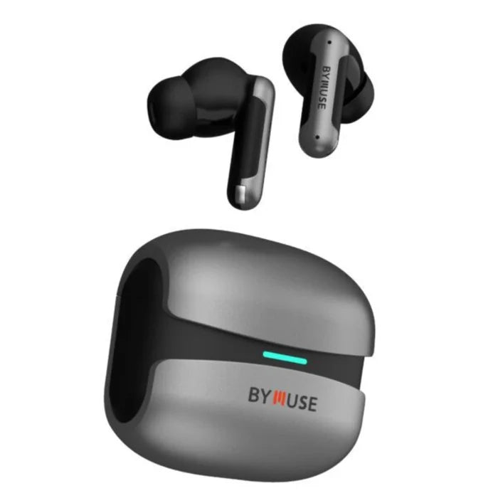 ByMuse Aria in - Earbuds | ANC and Quad mic ENC | Dual Device Pairing | BT v5.3 | IPX5 Earbuds | Touch Control