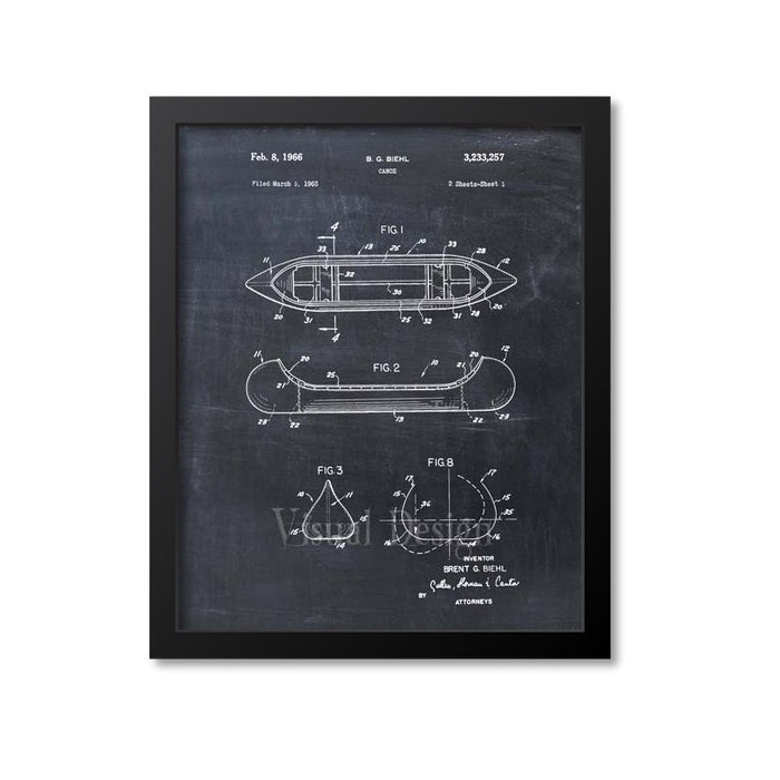 Canoe Patent Print