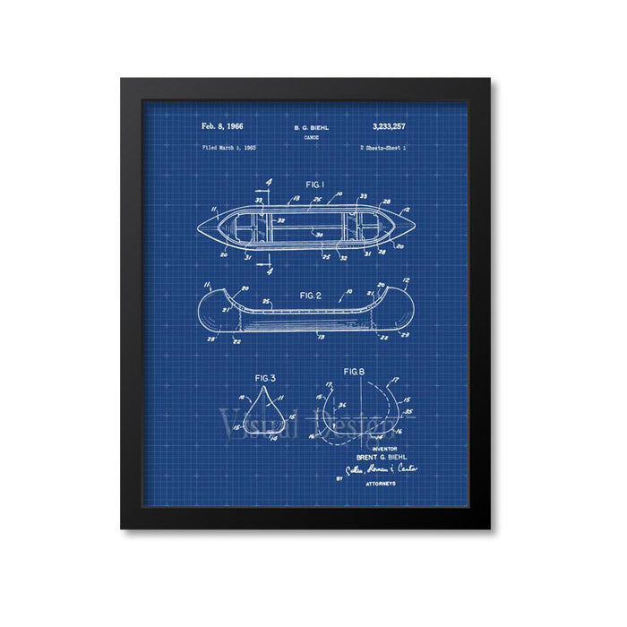 Canoe Patent Print