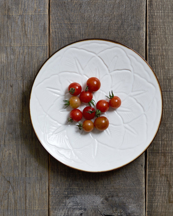 Carved Flower Plate - Large