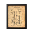 Clarinet Patent Print