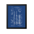 Clarinet Patent Print