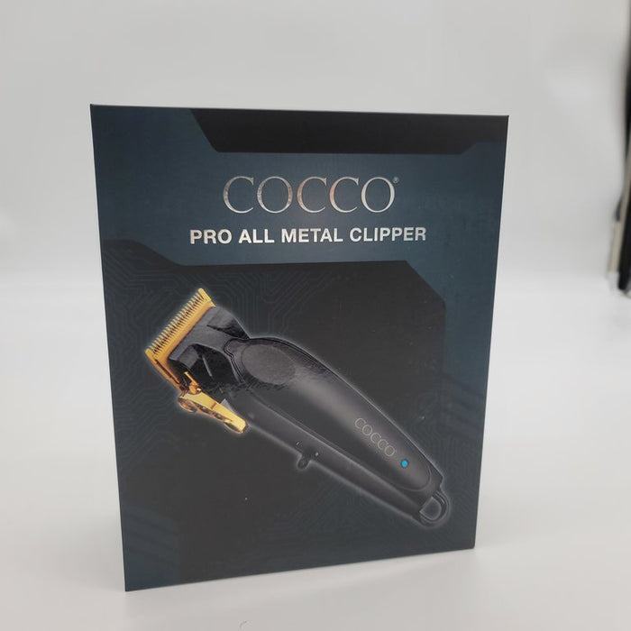 COCCO Pro All Metal Hair Clipper - Black # CPBC- BLACK (Dual Voltage) - Palms Fashion Inc.