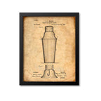 Cocktail Shaker Patent Print
