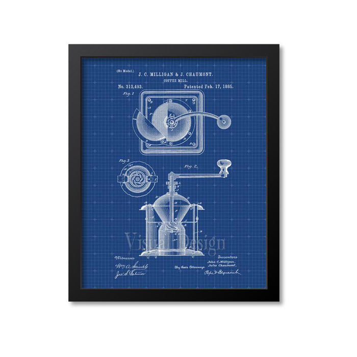 Coffee Mill Patent Print