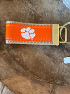 Clemson: Paw, Orange w/ Natural Trim