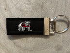 Georgia Bulldog Emblem Black w/ Black Trim