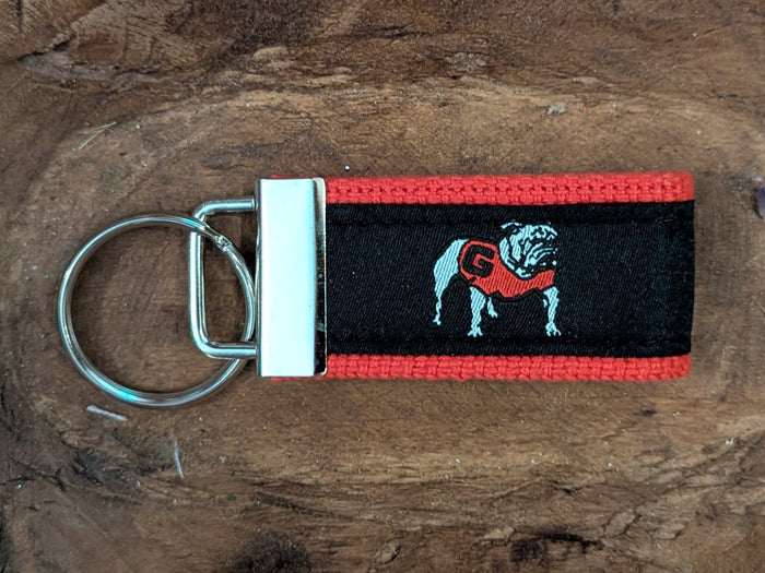 Georgia Bulldog Emblem Black w/ Red Trim