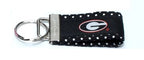 Georgia G Black Ribbon with Black Trim & White Dots