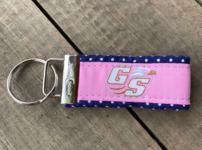Georgia Southern Pink w/ Navy & White Dots