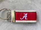University of Alabama, Red w/ White A, Natural Trim