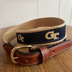 Georgia Tech Initials Blue w/ Tan Trim / 34