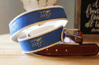 Collegiate Licensed Ribbon Webbed Leather Belts