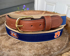 Auburn Letters & Emblem Navy Blue w/ Tan Trim / 34
