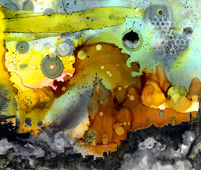 Shower Curtain 'In the Abstract' — close-up