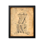 Corset Patent Print