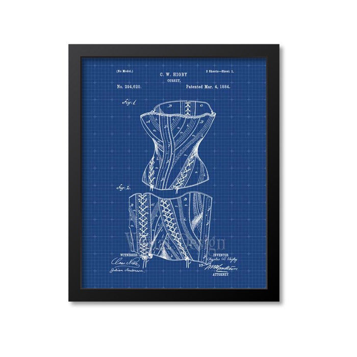 Corset Patent Print